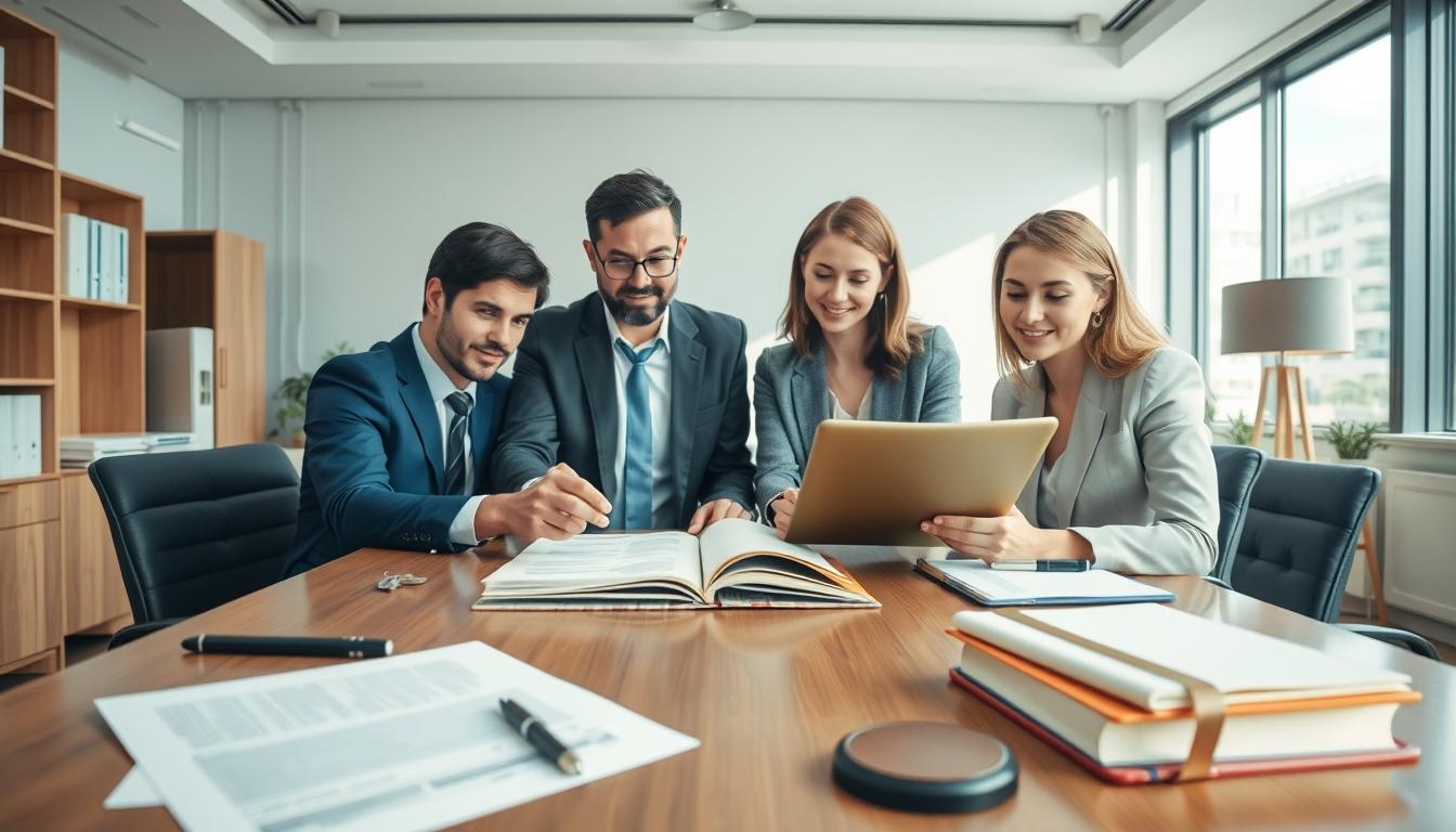 Business agreement signing